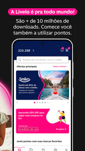 Livelo: juntar e trocar pontos screenshot