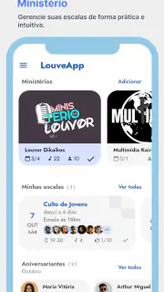 LouveApp - Ministérios screenshot 1
