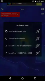 Mapa de vento Furacão Tracking screenshot 3