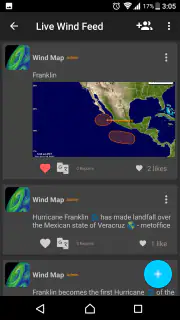 Mapa de vento Furacão Tracking screenshot 6