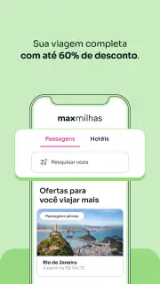 Maxmilhas: seu app de viagens screenshot 1
