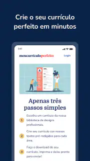 Meu Currículo Perfeito: CVs screenshot 1
