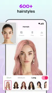 Modiface Haircut：Hair Makeover screenshot 2