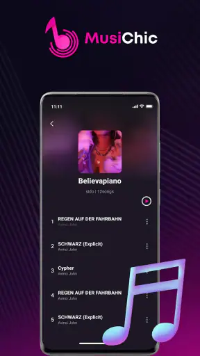 MusiChic - Música Offline screenshot