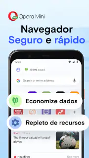 Navegador da Web Opera Mini screenshot 1