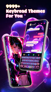 Neon Love Theme: Font Keyboard screenshot 6