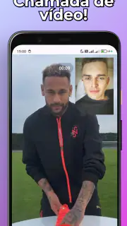 Neymar Chamada Falsa e Chat screenshot 2