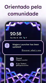 Niagara Launcher Tela Inicial screenshot 5