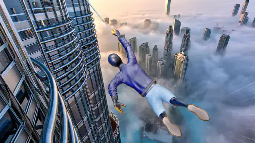 Ninja Spider Rope Hero City 3D screenshot 3