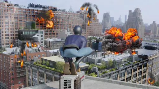Ninja Spider Rope Hero City 3D screenshot 7