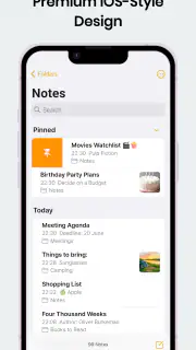 Notas: Bloco de notas iOS screenshot 1