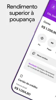 Nubank: conta, cartão e mais screenshot 3