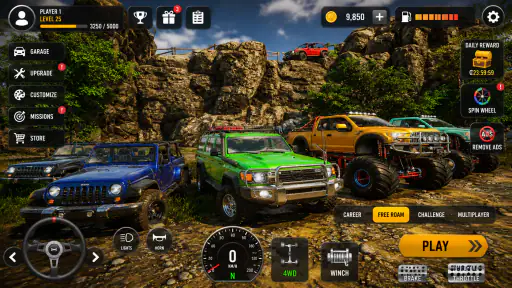 Offroad Driving Jeep Games 3D screenshot 2