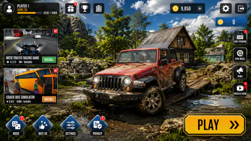 Offroad Driving Jeep Games 3D screenshot 5