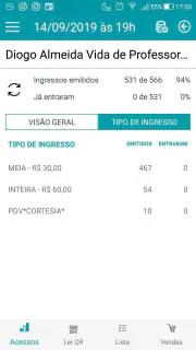 Organizador Bilheteria Express screenshot 5