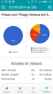 Organizador Bilheteria Express screenshot 8