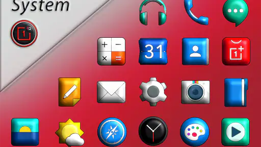 Oxigen 3D - Icon Pack screenshot 1