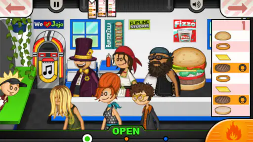 Papa's Burgeria To Go! screenshot 2