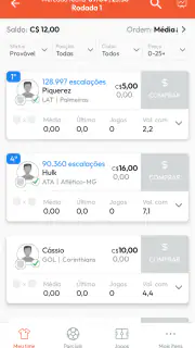 Parciais CFC screenshot 2