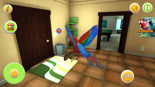 Parrot Simulator: Pet World 3D screenshot 4