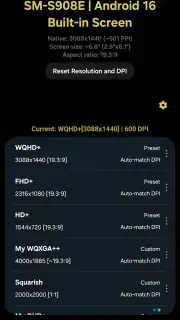 Pixels: Resolution+DPI Changer screenshot 1