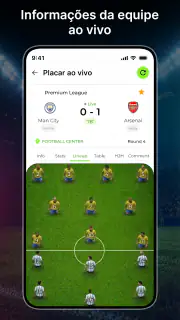 Placar de futebol ao vivo screenshot 4