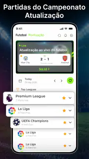 Placar de futebol ao vivo screenshot 7
