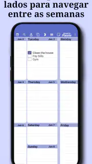Planner Semanal: Agenda, Lista screenshot 1