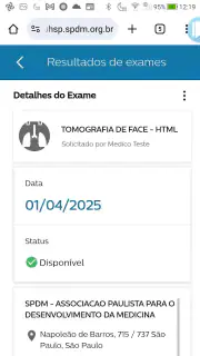 Portal do Paciente HSP screenshot 3