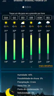 Previsão meteorológica screenshot 2