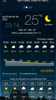 Previsão meteorológica screenshot 3
