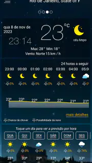 Previsão meteorológica screenshot 5