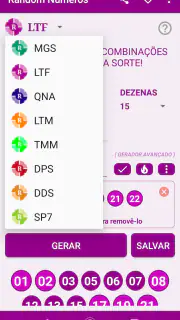 Random Números - Loterias screenshot 1