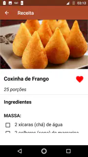 Receitas de Salgados screenshot 2