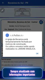 Relatório de Ensaios + Hinário screenshot 3