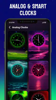 Relógio digital de neon screenshot 6