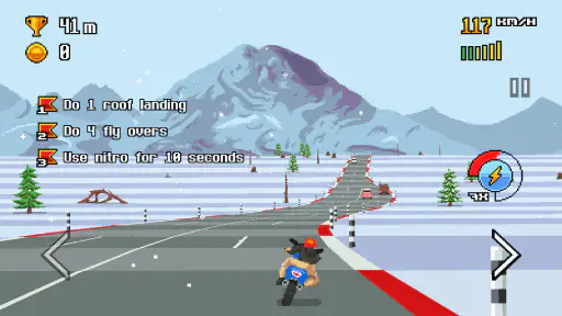 Retro Highway - Bike Racer screenshot 4
