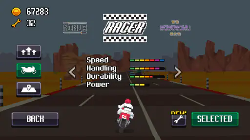 Retro Highway - Bike Racer screenshot 5