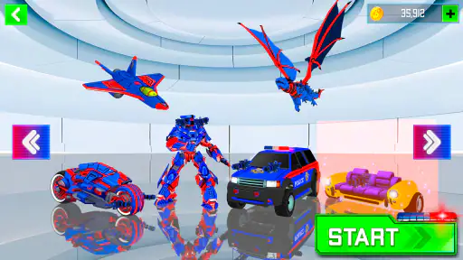 Robot Transform War Car Games screenshot 6