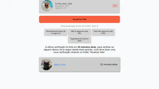 Seguidores & Não Seguidores screenshot 7