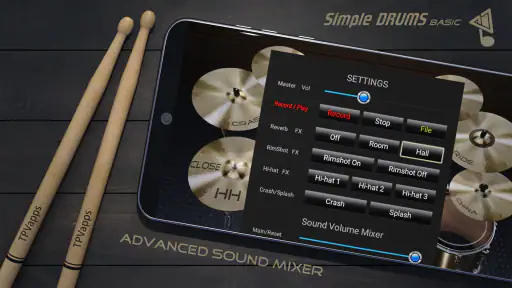 Simple Drums Basic: Bateria 3D screenshot 3