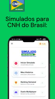 Simulado CNH do Brasil 2026 screenshot 1