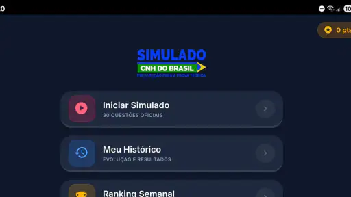 Simulado CNH do Brasil 2026 screenshot 8
