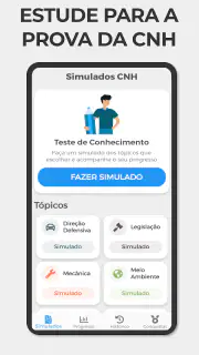 Simulado CNH e Detran 2025 screenshot 1