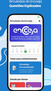 Simulados do Encceja 2026 screenshot 1