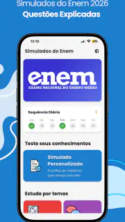 Simulados do Enem 2026 screenshot 1