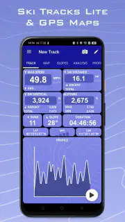 Ski Tracks Lite & Mapas GPS screenshot 1