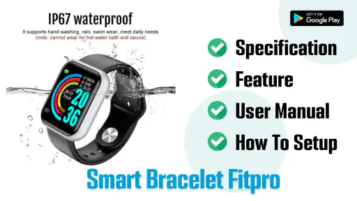Smart Bracelet Fitpro App Hint screenshot 1
