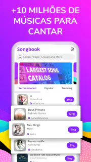 Smule: Karaoke & Grave Músicas screenshot 1