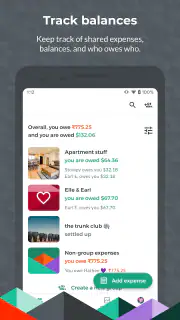 Splitwise screenshot 1